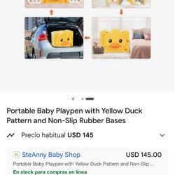 Corral para bebés portátil