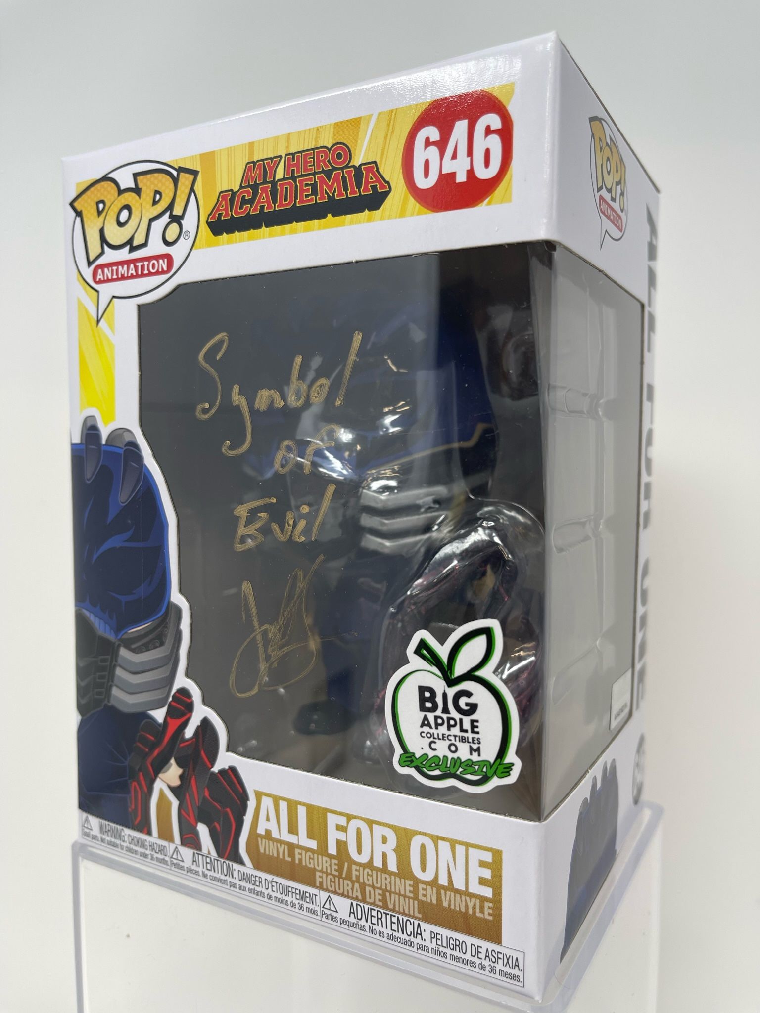 Anime / Autographed My Hero Academia (MHA) - All For One (Battle Hand) #646 (Signed by John Swasey - GenuineCOA COA)