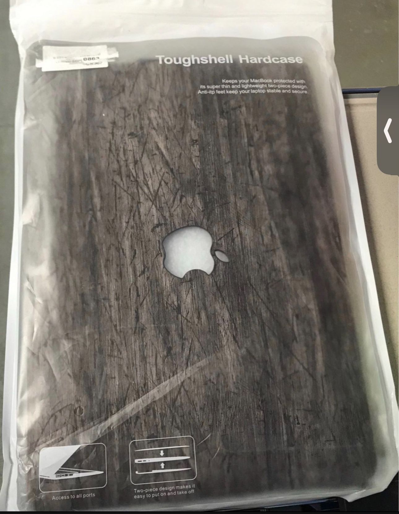 Tough shell hard case for apple mac. Amazon open box never used