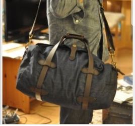 Denim levis duffle bag