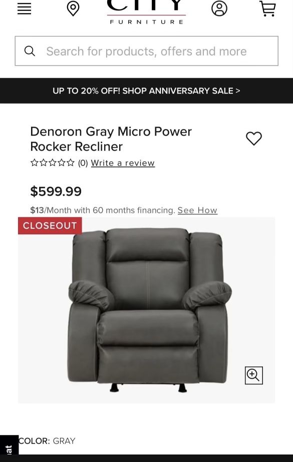 Recliner Rocker Electric