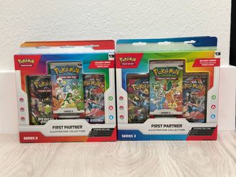 POKEMON TCG MEGA EVOLUTIONS FIRST PARTNER ILLUSTRATION COLLECTION SERIES 2 & 3 NEW