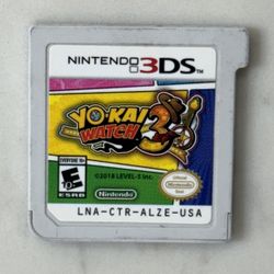 Yokai Watch 3 Nintendo 3DS Rare Authentic Video GAME