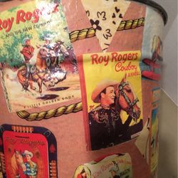 Roy Rogers decoupage bucket excellent condition