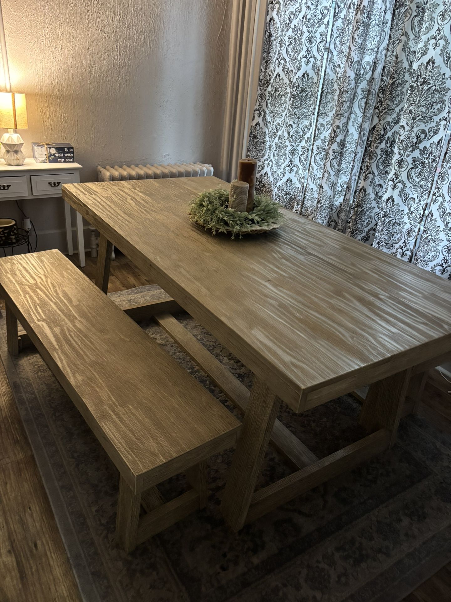 Farmhouse Table And Benches