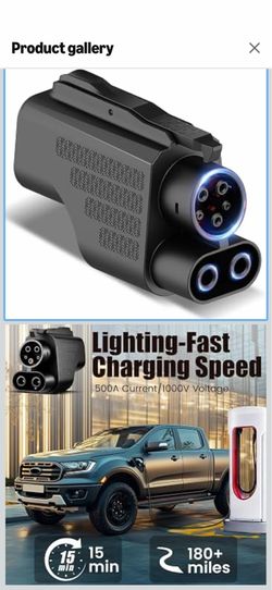 NACS to CCS1 Charger Adapter Compatible with Tesla Superchargers, UL2252 Certification Electric Vehicle Adapter with Interlock (500A/1,000V), Fast Cha