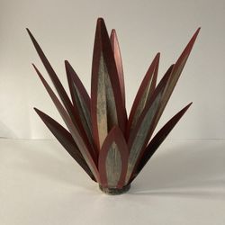 Metal painted Agave Plant