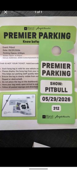 Pitbull parking pass