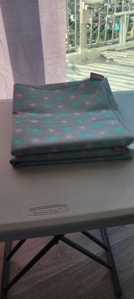 Splat Mat for Under High Chair Mat 2 Pack, Anti Slip Bottom Splat Splash Mess Floor Mat 42x46 Inch, Waterproof Portable Baby Highchair Mat for