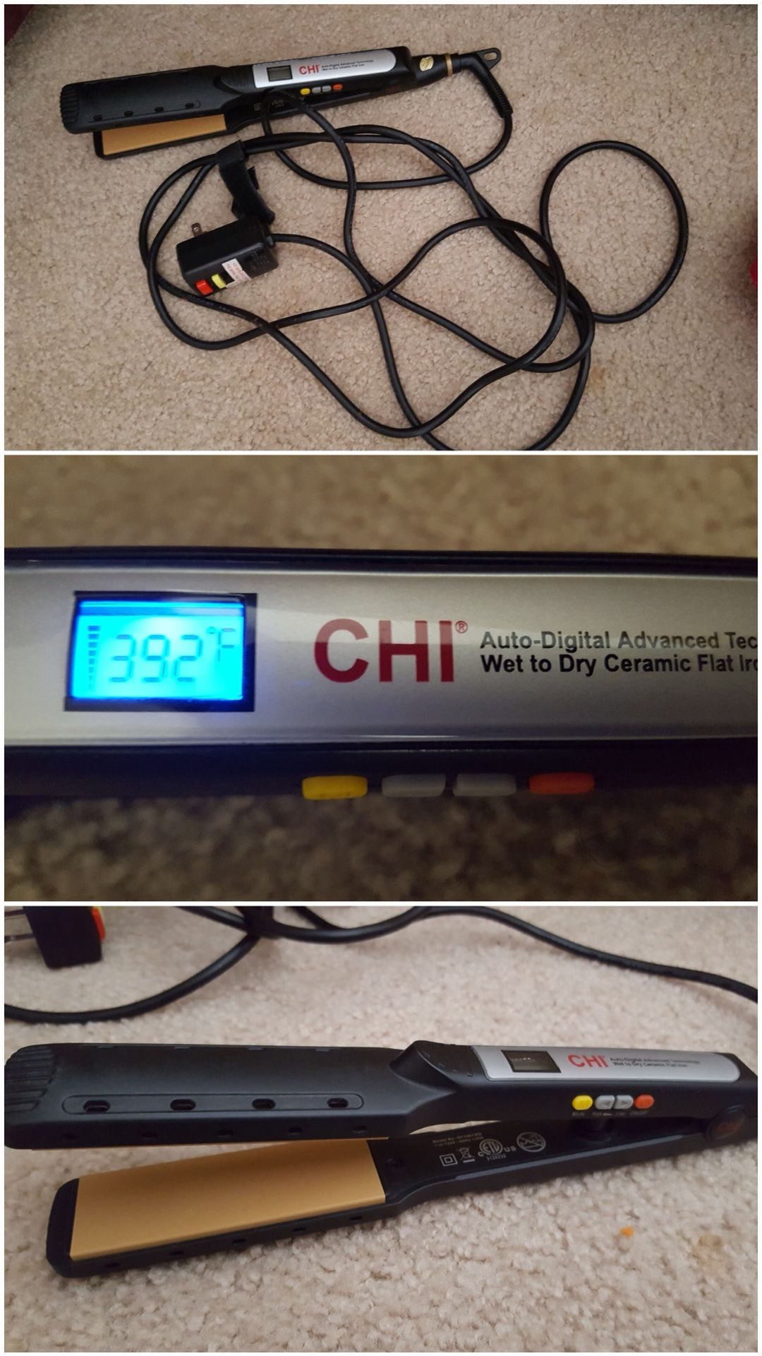 CHI Auto Digital Wet to Dry Ceramic Flat Iron for Sale in Canby