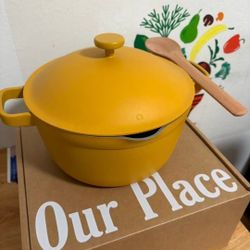 Our Place 5.5 Qt Ceramic Nonstick Perfect Pot An 8-in-1 family-sized, stovetop-t