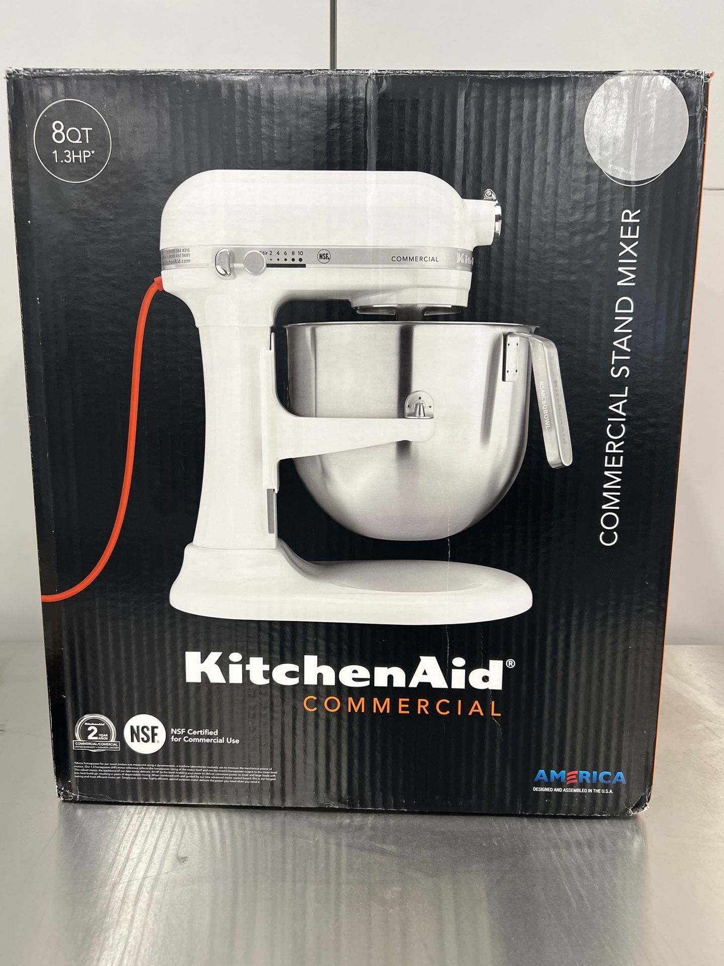 KitchenAid KSM8990CU 8 Quart Commercial Countertop Mixer 10-Speed