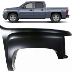 Right Passenger Side Fender for Chevy Silverado 2007 to 2013. 
