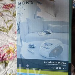 Sony liv portable cd/cassette recorder