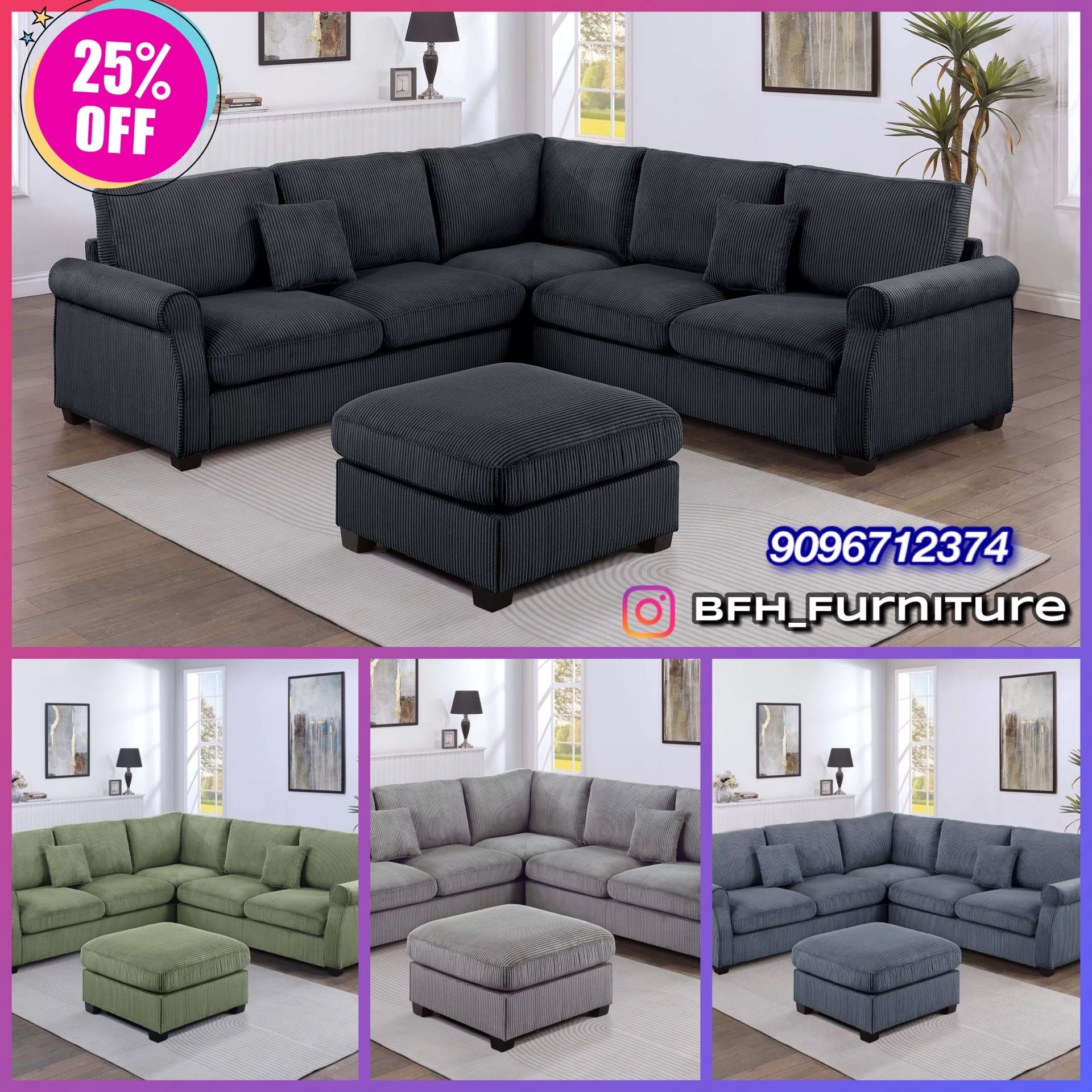 4pcs Sectional Sofa Sets