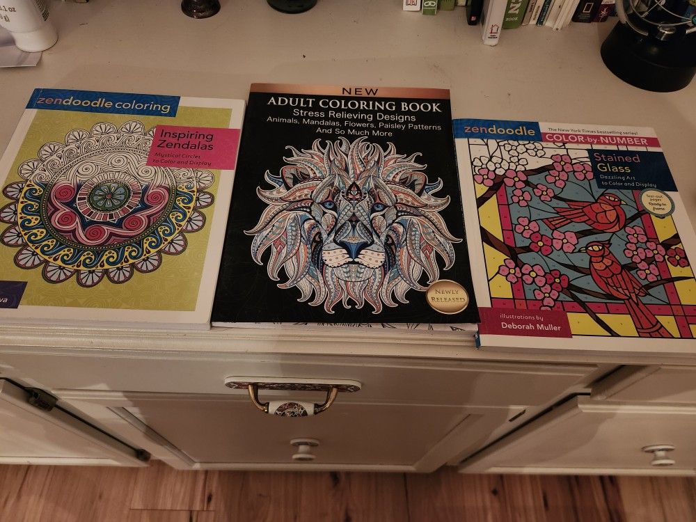 Adult Coloring Books, 2nd Set (1-3)
