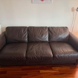 Leather Sofa Bed-Natuzzi -Great Condition 
