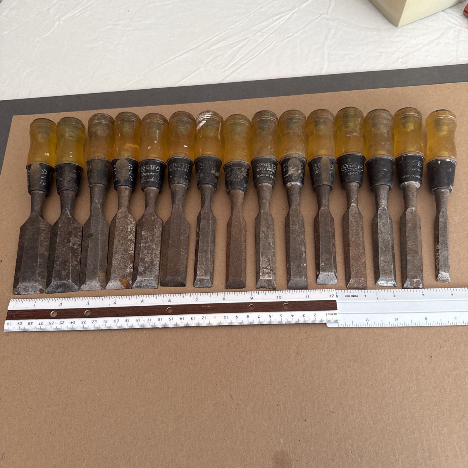 15 Old Chisels Stanley