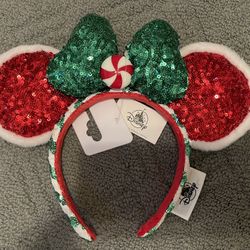 Disney Parks Minnie Mouse Christmas Ears