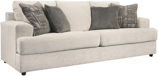 Signature Design by Ashley Soletren Contemporary Chenille Queen Sofa Sleeper with 4 Accent Pillows