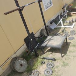 Sqaut Rack ,Weights , Equipment 