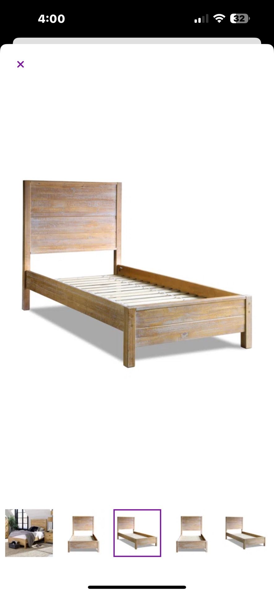 Twin Bed Frame. 
