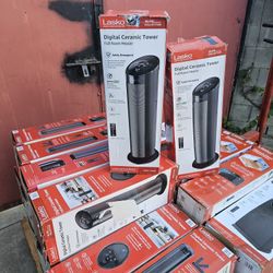 GET READY FOR THIS WINTER LASKO HEATERS CERAMIC TOWER ECONOMIC ENERGY SAVER INCLUDING REMOTE CONTROL FOR FULL SIZE ROOM IF SOMEBODY INTERESTED PLEASE 