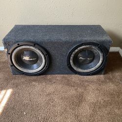 12 inch speaker box with speakers