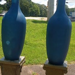 New Recycle Glass Floor Vase High Quality Masterpiece Made In Portugal Thick And Heavy Duty 