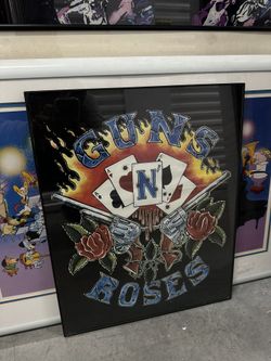 Vintage 80s Guns N Roses Poster Frames