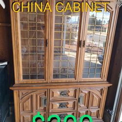 China Display Cabinet,  2-Piece, In Great Shape