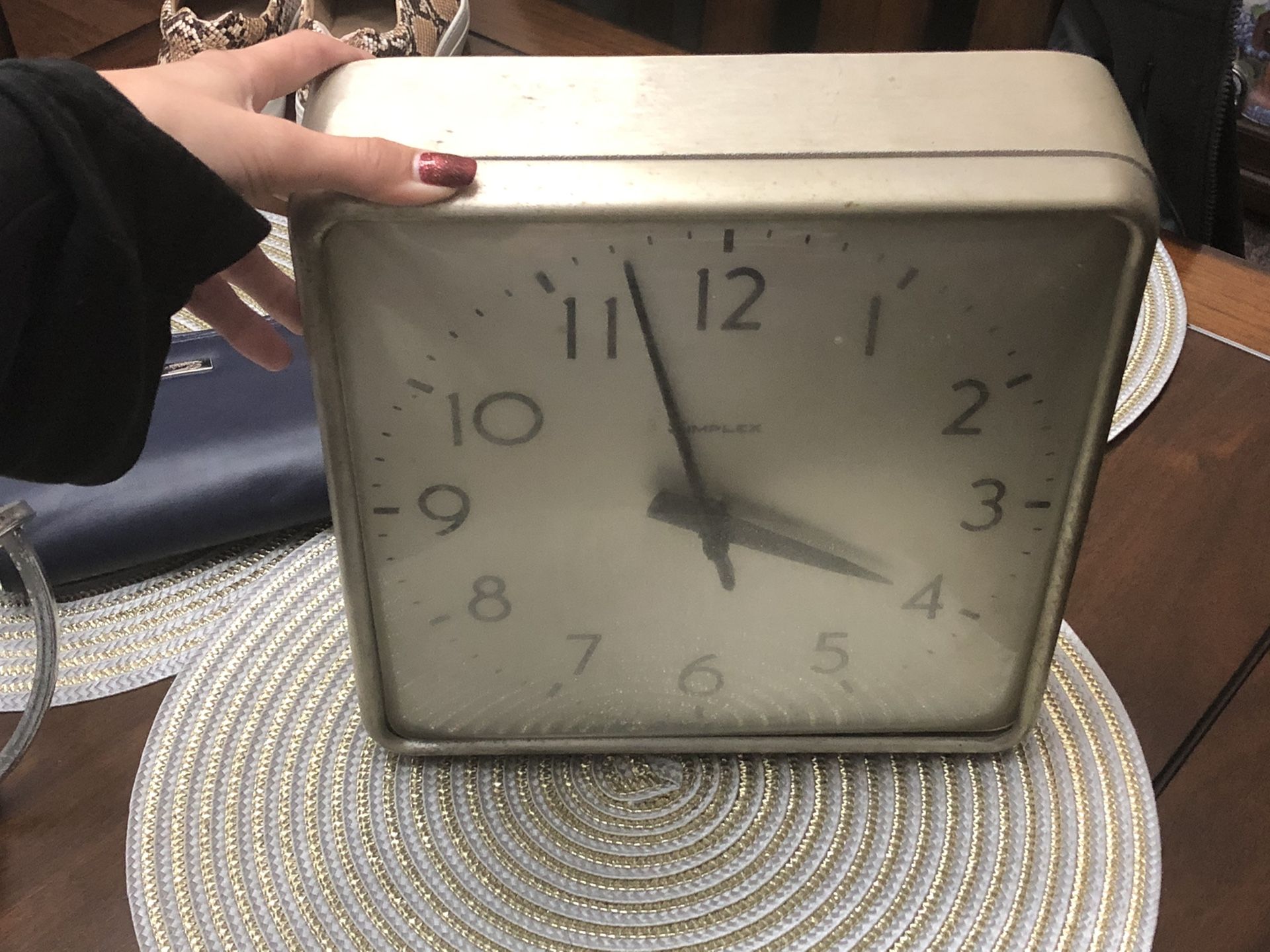 Simplex vintage wall clock