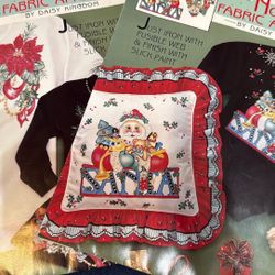 CHRISTMAS NO SEW FABRIC APPLIQUÉS 