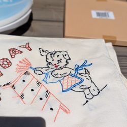 Vintage Cross Stitch Flour Sack Towels 