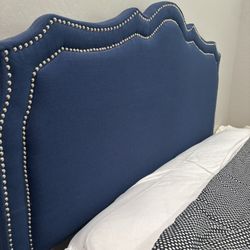 Blue Queen Head Board 