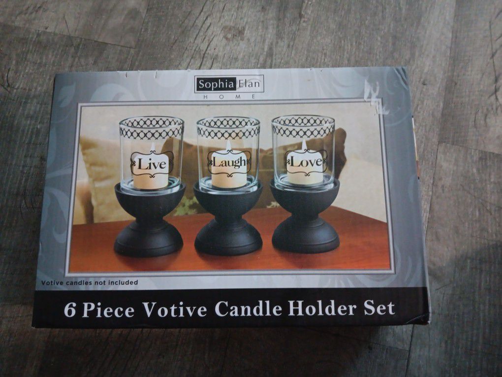 6 Piece Votive Candle Holder Set