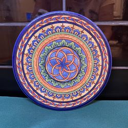 Stunning hand painted Italian ceramic plate