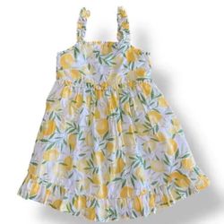 Cynthia Rowley  Lemon Print Kids Dress - Size 6