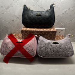 Signature “C” Teri Shoulder Bags – New w/ Box & Dust Bag