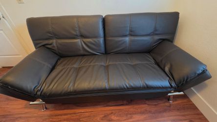 Costco leather futon