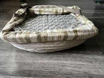 Dog Car Seat And Small Water Bowl