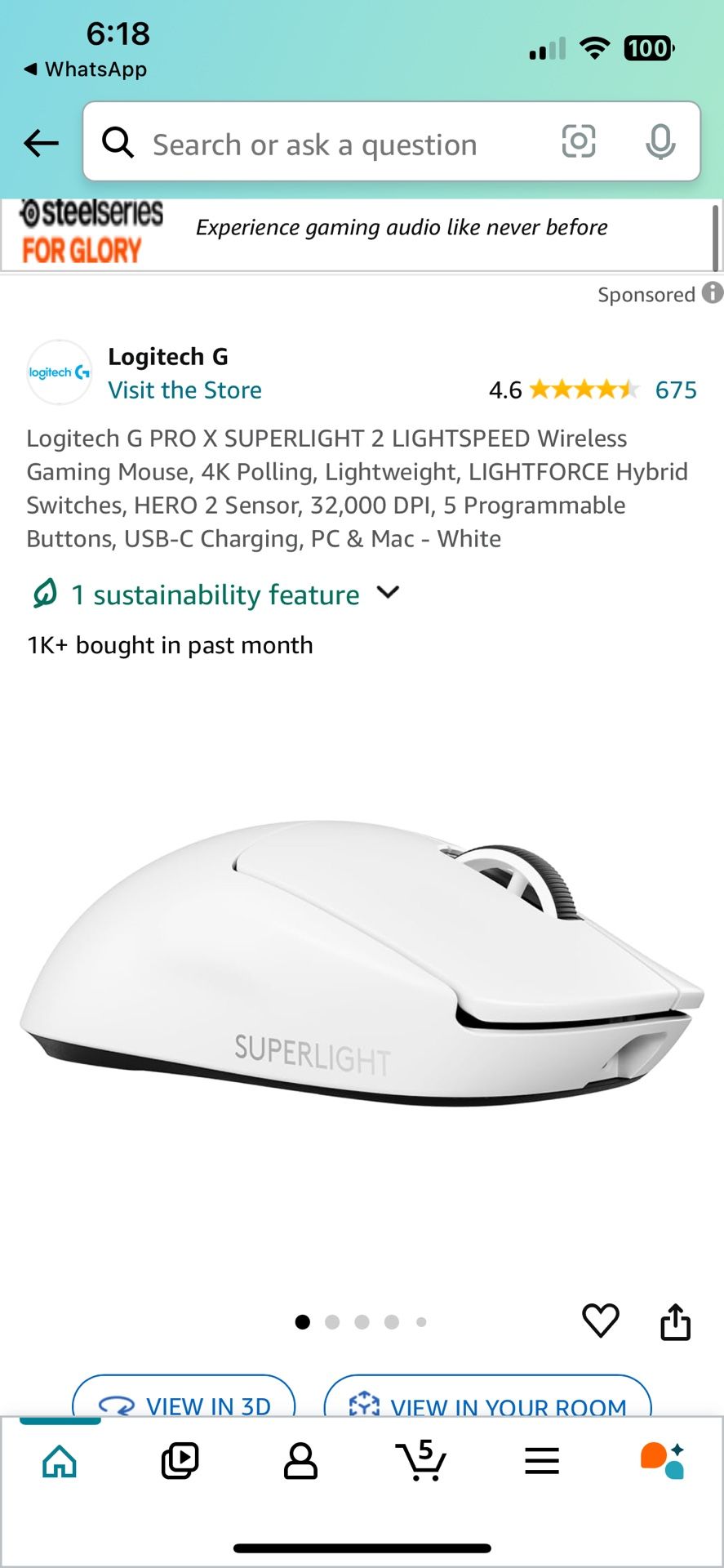 LOGITEC G PRO X SUPERLIGHT 2
