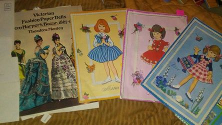 Vintage collection of pop up playbook set