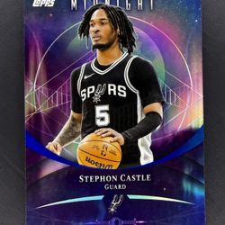 2025-26 Topps Midnight STEPHON CASTLE #42 Zodiac Parallel San Antonio Spurs