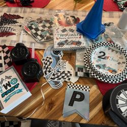 FREE boys Car Birthday Party Decorations 2 Years Old