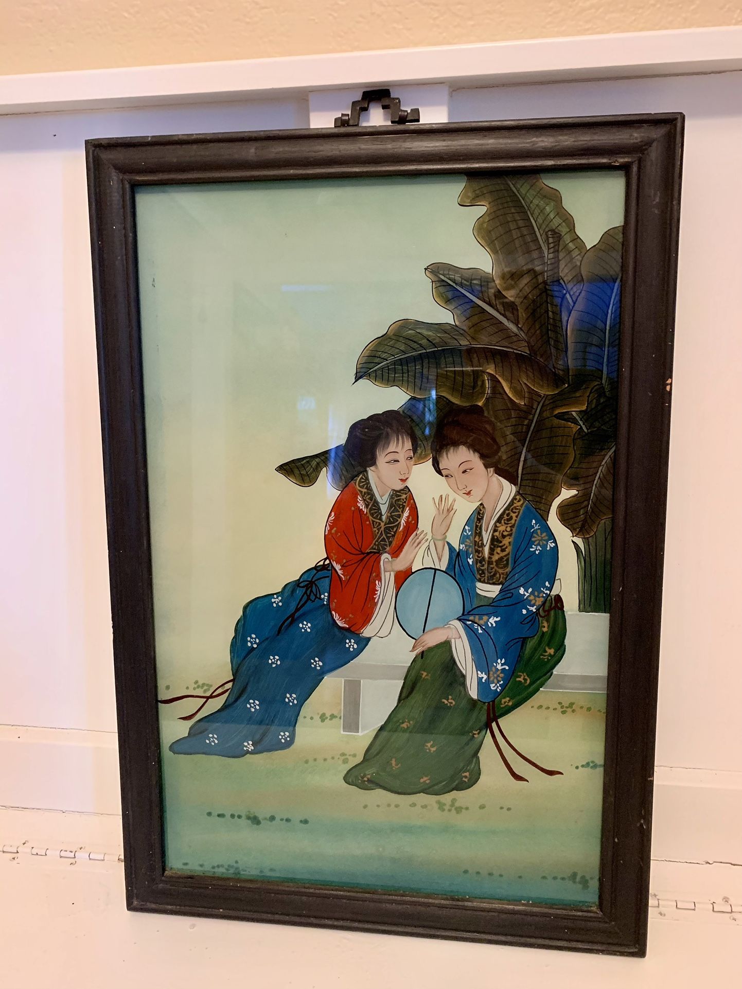 Antique Reverse Glass Painting