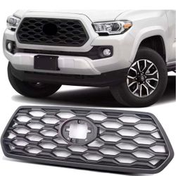 Front Grille Compatible with Tacoma TRD 2016 2017 2018 2019 2020 2021 2022 2023 Mesh ABS Grille