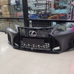 For 2006-2013 Lexus IS IS250 IS350 Conversion to 21+ F-Sport front bumper unpainted black material