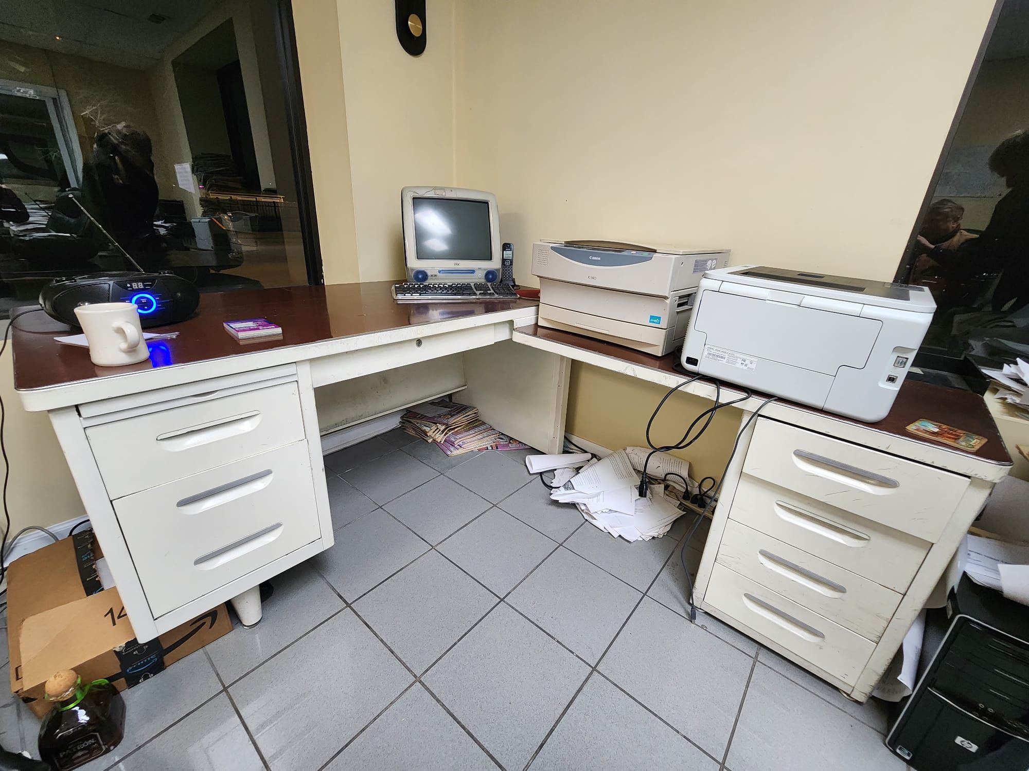 metal corner desk