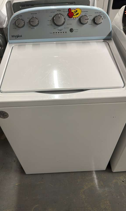 Whirlpool Top Load Washer – White, Dial Controls, Clean